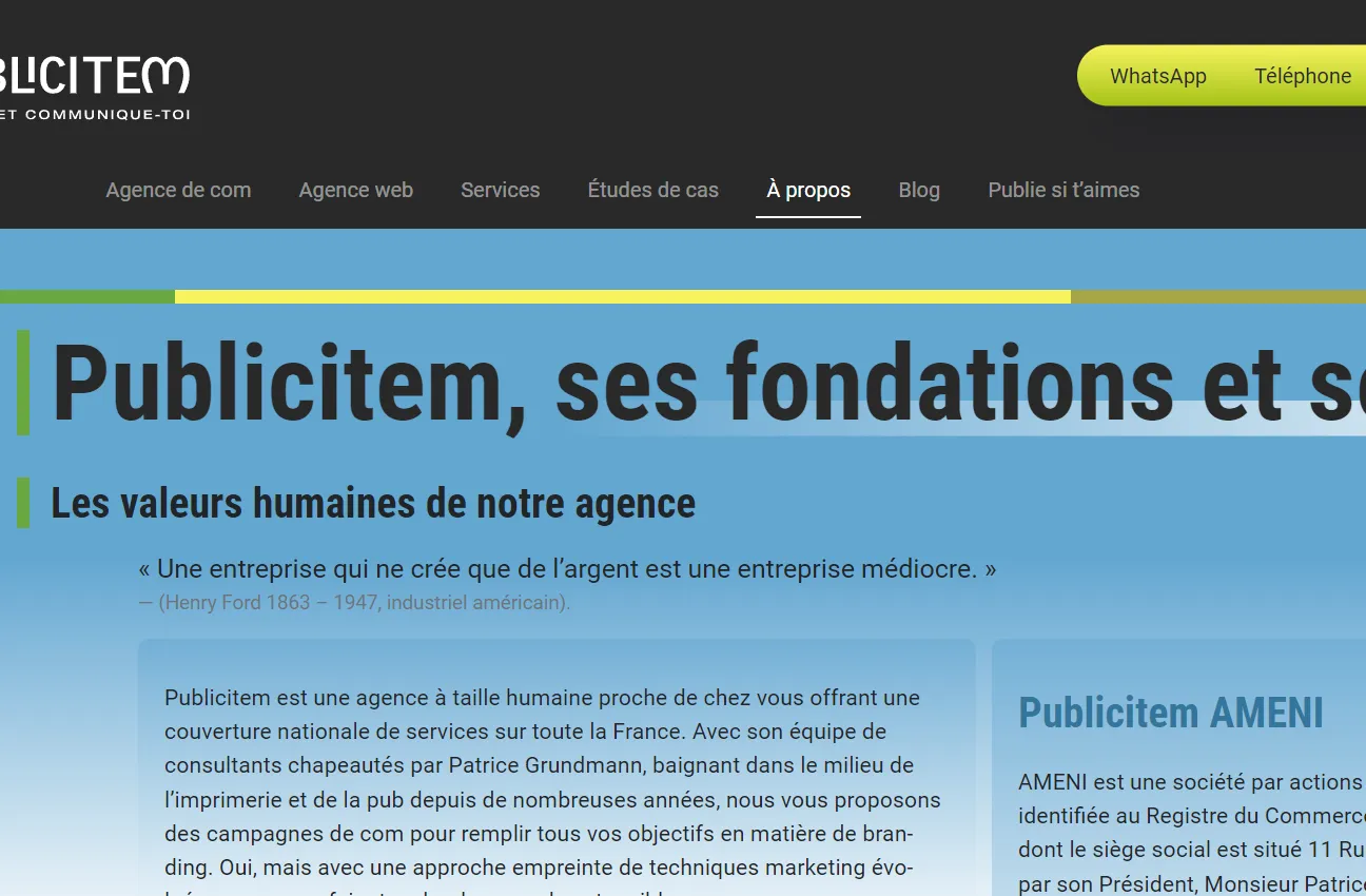 Vers l’affichage parfait pour Chrome et notre site www.publicitem.pro ?