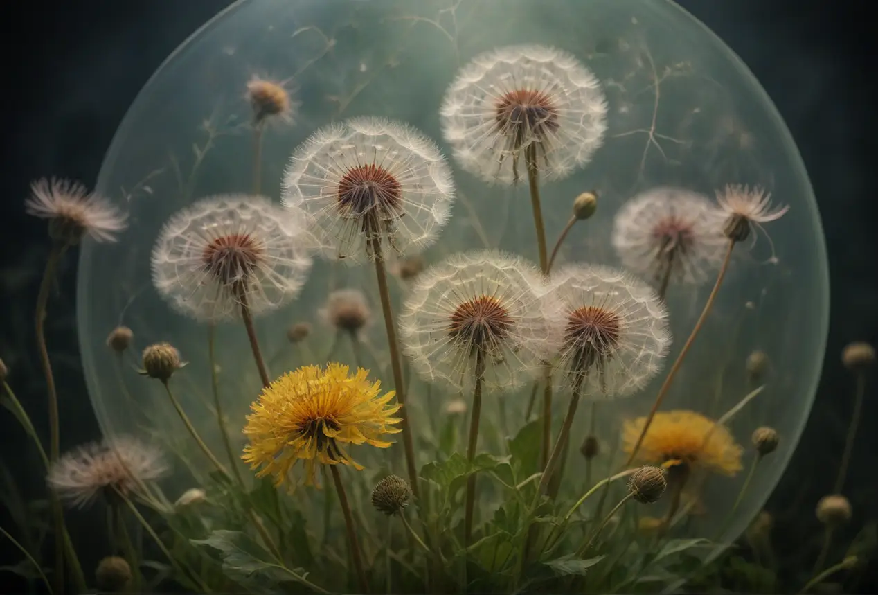 Chaque fleur représente un site internet