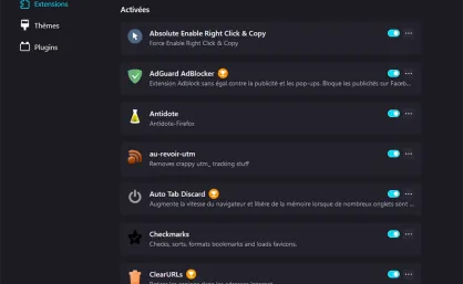 Les extensions utiles voire indispensables à Firefox