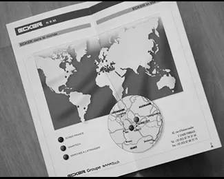 Carte issue d’une brochure